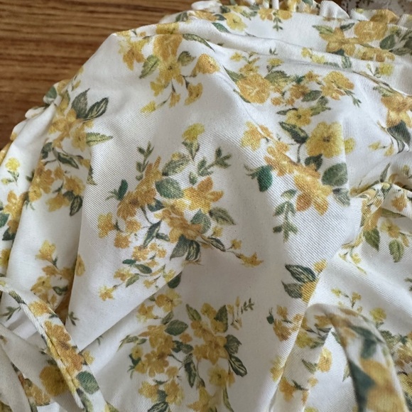 House Of CB London Rosalee White Vintage Floral Print Cotton Bustier Dress XS - Picture 9 of 16